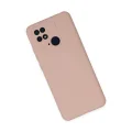 BUĞZ Xiaomi Redmi 10c Kılıf Nano İçi Kadife Silikon - Pudra