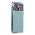 BUĞZ Xiaomi Redmi 10c Kılıf Razer Lensli Silikon - Açık Mavi