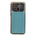 BUĞZ Xiaomi Redmi 10c Kılıf Razer Lensli Silikon - Gold