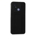 BUĞZ Xiaomi Redmi 12c Kılıf Mega Standlı Silikon - Siyah