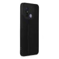 BUĞZ Xiaomi Redmi 12c Kılıf Mega Standlı Silikon - Siyah