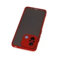 BUĞZ Xiaomi Redmi 12c Kılıf Montreal Silikon Kapak - Kırmızı