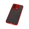 BUĞZ Xiaomi Redmi 12c Kılıf Montreal Silikon Kapak - Kırmızı