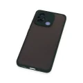 BUĞZ Xiaomi Redmi 12c Kılıf Montreal Silikon Kapak - Yeşil