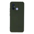 BUĞZ Xiaomi Redmi 12c Kılıf Nano İçi Kadife Silikon - Koyu Yeşil