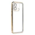 BUĞZ Xiaomi Redmi 12c Kılıf Razer Lensli Silikon - Gold