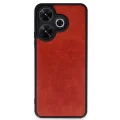 BUĞZ Xiaomi Redmi 13 4g Kılıf Aras Deri Kapak - Kırmızı
