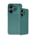 BUĞZ Xiaomi Redmi 13 4g Kılıf Auto Focus Karbon Kapak - Koyu Yeşil