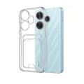 BUĞZ Xiaomi Redmi 13 4g Kılıf Kart Şeffaf Silikon - Şeffaf