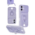 BUĞZ Xiaomi Redmi 13 4g Kılıf Zuma Kartvizitli Yüzüklü Silikon - Lila