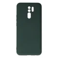 BUĞZ Xiaomi Redmi 9 Kılıf Nano İçi Kadife Silikon - Koyu Yeşil