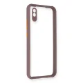 BUĞZ Xiaomi Redmi 9a Kılıf Miami Şeffaf Silikon - Açık Mor
