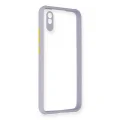 BUĞZ Xiaomi Redmi 9a Kılıf Miami Şeffaf Silikon - Lila
