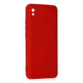 BUĞZ Xiaomi Redmi 9a Kılıf Nano İçi Kadife Silikon - Kırmızı