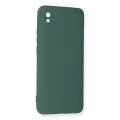 BUĞZ Xiaomi Redmi 9a Kılıf Nano İçi Kadife Silikon - Koyu Yeşil