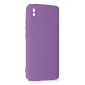 BUĞZ Xiaomi Redmi 9a Kılıf Nano İçi Kadife Silikon - Mor