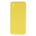 BUĞZ Xiaomi Redmi 9a Kılıf Nano İçi Kadife Silikon - Sarı