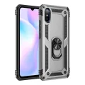 BUĞZ Xiaomi Redmi 9a Kılıf Sofya Yüzüklü Silikon Kapak - Gümüş