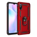 BUĞZ Xiaomi Redmi 9a Kılıf Sofya Yüzüklü Silikon Kapak - Kırmızı