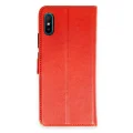 BUĞZ Xiaomi Redmi 9a Kılıf Trend S Plus Kapaklı Kılıf - Kırmızı