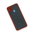 BUĞZ Xiaomi Redmi 9c Kılıf Montreal Silikon Kapak - Kırmızı