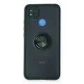 BUĞZ Xiaomi Redmi 9c Kılıf Montreal Yüzüklü Silikon Kapak - Yeşil