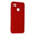 BUĞZ Xiaomi Redmi 9c Kılıf Nano İçi Kadife Silikon - Kırmızı