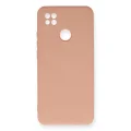 BUĞZ Xiaomi Redmi 9c Kılıf Nano İçi Kadife Silikon - Pudra