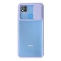BUĞZ Xiaomi Redmi 9c Kılıf Palm Buzlu Kamera Sürgülü Silikon - Lila