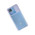 BUĞZ Xiaomi Redmi 9c Kılıf Palm Buzlu Kamera Sürgülü Silikon - Lila