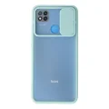 BUĞZ Xiaomi Redmi 9c Kılıf Palm Buzlu Kamera Sürgülü Silikon - Turkuaz