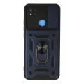 BUĞZ Xiaomi Redmi 9c Kılıf Pars Lens Yüzüklü Silikon - Lacivert