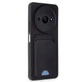 BUĞZ Xiaomi Redmi A3 4g Kılıf Kelvin Kartvizitli Silikon - Siyah