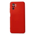 BUĞZ Xiaomi Redmi Note 10 Kılıf Nano İçi Kadife Silikon - Kırmızı