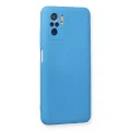 BUĞZ Xiaomi Redmi Note 10 Kılıf Nano İçi Kadife Silikon - Mavi