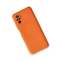 BUĞZ Xiaomi Redmi Note 10 Kılıf Nano İçi Kadife Silikon - Turuncu