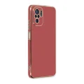 BUĞZ Xiaomi Redmi Note 10 Kılıf Volet Silikon - Kırmızı