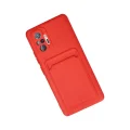 BUĞZ Xiaomi Redmi Note 10 Pro Kılıf Kelvin Kartvizitli Silikon - Kırmızı