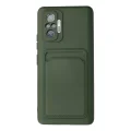 BUĞZ Xiaomi Redmi Note 10 Pro Kılıf Kelvin Kartvizitli Silikon - Koyu Yeşil