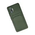BUĞZ Xiaomi Redmi Note 10 Pro Kılıf Kelvin Kartvizitli Silikon - Koyu Yeşil