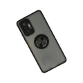 BUĞZ Xiaomi Redmi Note 10 Pro Kılıf Montreal Yüzüklü Silikon Kapak - Siyah