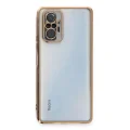 BUĞZ Xiaomi Redmi Note 10 Pro Kılıf Razer Lensli Silikon - Gold