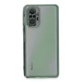 BUĞZ Xiaomi Redmi Note 10 Pro Kılıf Razer Lensli Silikon - Yeşil