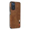 BUĞZ Xiaomi Redmi Note 11 Kılıf Loop Deri Silikon - Kahverengi