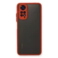 BUĞZ Xiaomi Redmi Note 11 Kılıf Montreal Silikon Kapak - Kırmızı