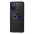 BUĞZ Xiaomi Redmi Note 11 Kılıf Montreal Yüzüklü Silikon Kapak - Lacivert