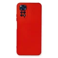 BUĞZ Xiaomi Redmi Note 11 Kılıf Nano İçi Kadife Silikon - Kırmızı