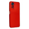 BUĞZ Xiaomi Redmi Note 11 Kılıf Nano İçi Kadife Silikon - Kırmızı
