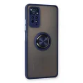 BUĞZ Xiaomi Redmi Note 11 Pro Kılıf Montreal Yüzüklü Silikon Kapak - Lacivert