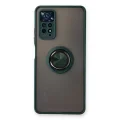 BUĞZ Xiaomi Redmi Note 11 Pro Kılıf Montreal Yüzüklü Silikon Kapak - Yeşil